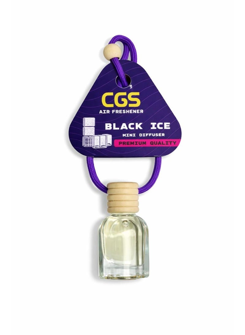 معطر جو - موزع هواء صغير برائحة بلاك آيس للسيارة والمنزل، جودة ممتازة